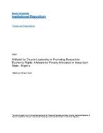A model for church leadership in promoting respect for economic rights : a means for poverty alleviation in Akwa Ibom State - Nigeria